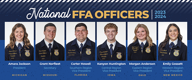 2023-24 National FFA Officer Team Elected During 96th National FFA  Convention & Expo